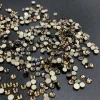 Grade AAAAA Machine Cut Purple Flame Gold Foiled Back Loose Crystals Bulk Hotfix Rhinestones