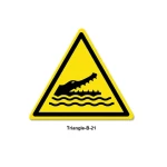 Ground Bathroom Decor Tin Signs Photo Decor Metal Tin Sign Decorative Triangular Wall Sign