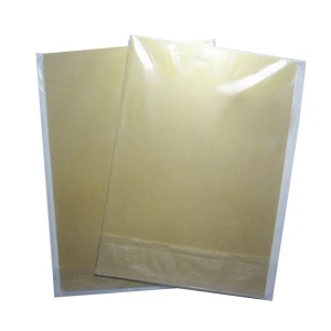 Guangzhou yuhan wholesale inkjet A4 pvc business card sheet plastic card gold color pvc id card for epson printer