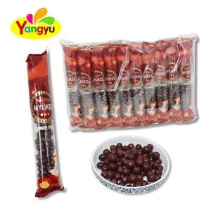 Halal Little Round Crispy Chocolate coated Chocolate Beans Candy