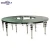 Import hall round wedding used glass marble top stainless steel frame dining table from China