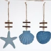 Handmade wooden carved plywood fish shaped nautical decorative clip pothook hanging craft