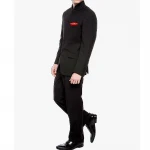 HD122 Vintage Mandarin Black Groom Tuxedos for Wedding Wear Single Breasted Two Piece Dinner Party Men Suits Jacket Pants 2018
