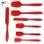 Import Heat Resistant Non-Stick silicone cake cream butter spatulas sets kitchen brush cooking utensils sets from China