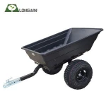 Heavy duty utility garden plastic atv trailer