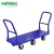 Import Heavy duty warehouse logistic turnover double handle platform trolley from China