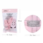 High-elastic hair cap reusable waterproof PVC bathing cap shower cap