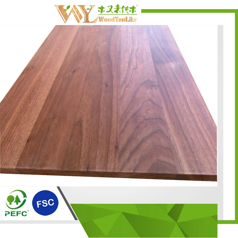 High Grade Oiled Black Walnut Worktops 1500x620x38mm Wooden Walnut Table Top