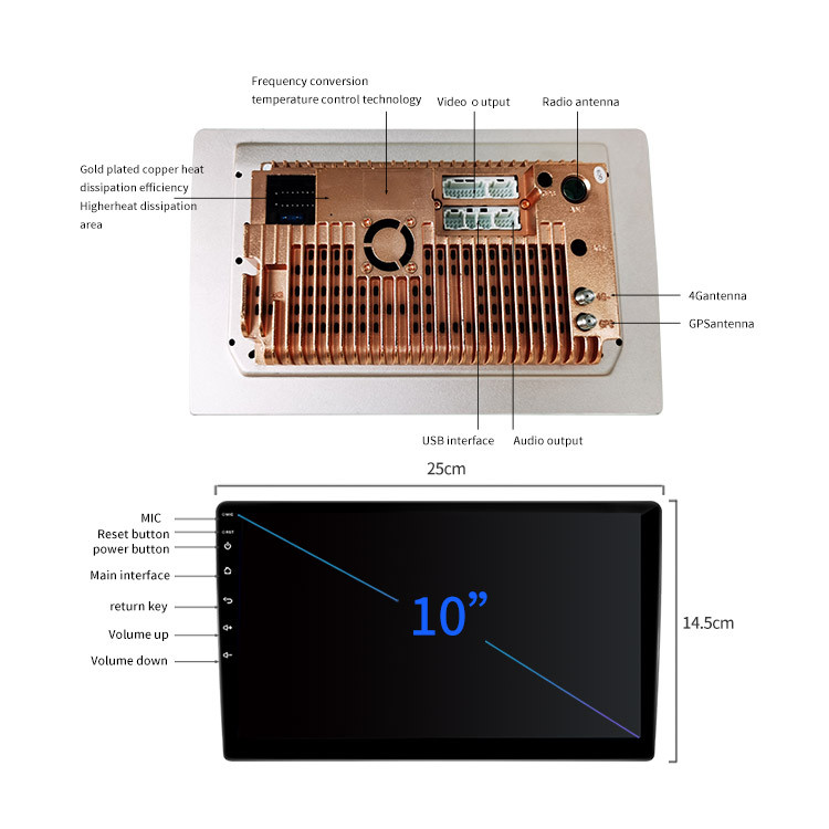 Buy High Quality 10 Inch Android Touch Screen Stereo Sound Regions Free ...