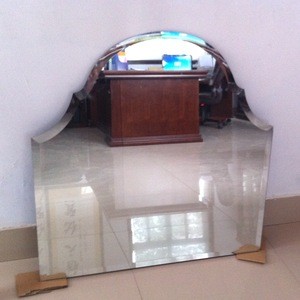 High quality and low price  4mm plain oval bath mirror
