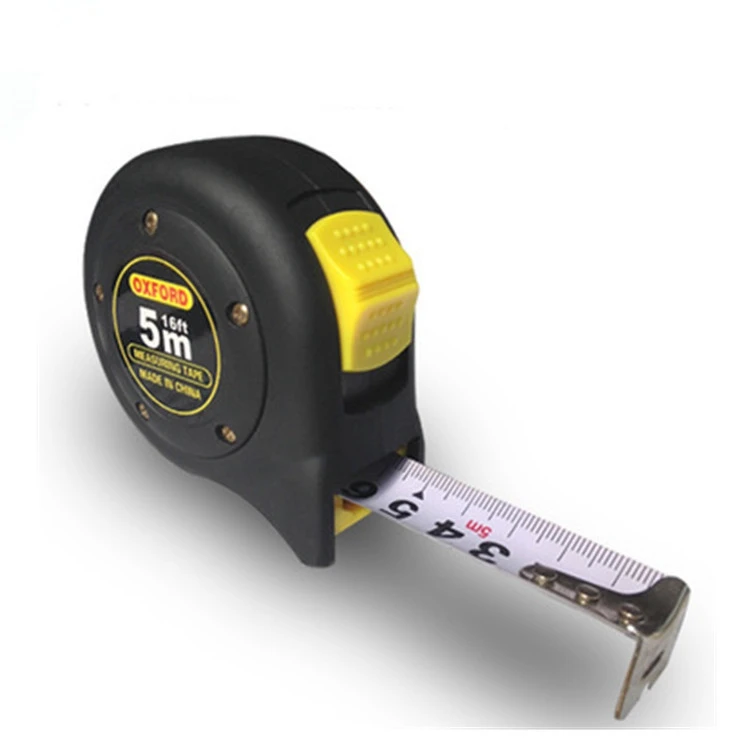 High quality black Hook steel measure tape with anti-skid belt and high quality shell 16ft tape measure