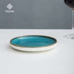 High Quality Black Matte Spray Ceramic Steak Plate Spaghetti Salad Plate Mug Ceramic Rice Bowl Soup Dish