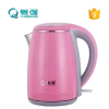 High quality CB CE double wall anti scald plastic electric tea water kettle stainless steel interior 1.7L