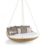 High Quality classic garden sofa bed furniture patio balcony hanging chair rattan wicker Outdoor Swing Chair