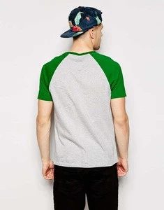 High Quality Cotton White and Green Custom Printed yong boys t-shirt