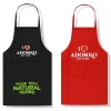 high quality customised promotional aprons with custom logo printing