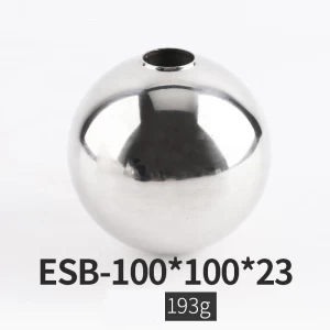 High quality ESB100X100X23mm SS304 Stainless steel Magnetic Hollow Float Balls for Water Flow Control