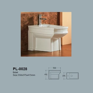 High quality Floor mounted european style ceramic wc clean vagina toilet bidet with ce certificate