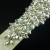 Import high quality handmade rhinestone bridal belt silver crystal wedding white sash waist belt for women dress from China