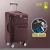 Import High quality high-end durable nylon handle suitcases with USB charge and TSA lock women polyester fabric trolly luggage in stock from China