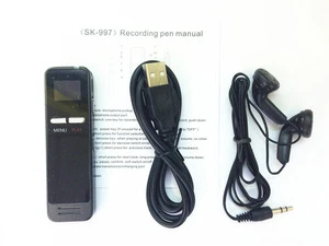 High quality mini hidden digital voice recorder with lcd display