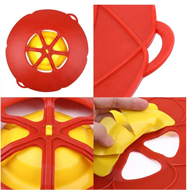 High quality Multi-function Spill Stopper Lid Cover ,Boil Over Safeguard, Silicone Spill Stopper Pot Pan Lid