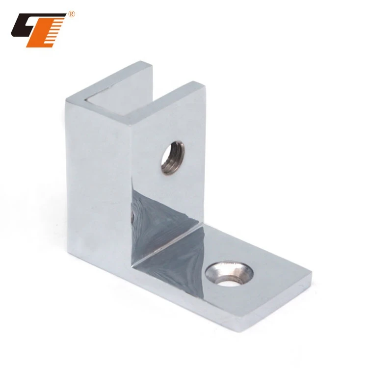 High quality precision cast stainless steel bathroom fitting glass connector hardware  glass connectors 90 degree