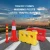 Import High quality red and yellow water filled red plastic road traffic barrier from China