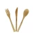 Import High quality source assured 20cm bamboo knife fork and spoon portable bamboo cutlery kit FDA LFGB SGS dinner set from China