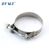 High torque 66-74mm heavy duty stainless steel T bolt hose clamp for pipe