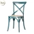 Import HM Furniture American Style Oak Wood Cross Back Restaurant Chair from China