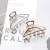 Hollow Non-slip Hair Catch Barrette Clamp Hairpins Large Metal Claw Clips