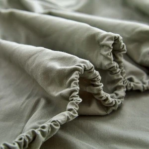 Home textile bed sheet hotel microfiber queen size 4pcs duvet cover bed set soft