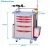 Import Hospital Furniture Hospital Emergency Trolley Cart ABS Medical Emergency Instrument Trolley from China
