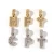 Import Hot Sale 14K Gold Plated Copper Zircon Colgante Bling Initial Custom Letter Pendant For Men from China