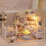 Hot sale DIY doll house pretend play educational toys kids