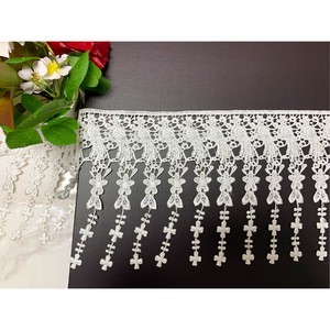 Hot sale embroidery  innovation design polyester lace trim for dress