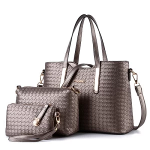 Hot sale fashion new leather handbag Three pieces of the lady bag set Lady combination bag