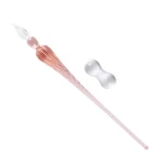 Hot sale handmade crystal glass dip pen glass signature pen calligraphy gift pen