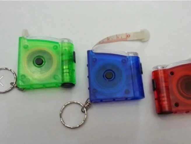 hot sale Plastic Led  Tape Measure With key chain