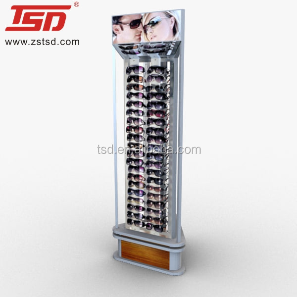 hot sale rotating acrylic sunglasses display unit stand,floor rotatable stand for eyewear