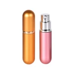 Hot Sale Travel Size Lipstick Perfume Tube 5ml Mini Refillable Empty Atomizer Pump Aluminum Perfume Spray Bottle