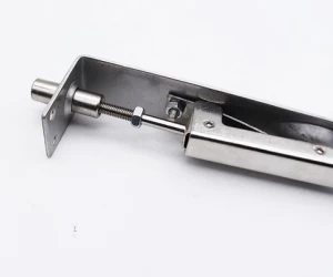 Hot Sell 304 Stainless Steel Tower Bolt Unequal Double Door Concealed Latches Security Lock Heavy Duty Flush Door Bolt