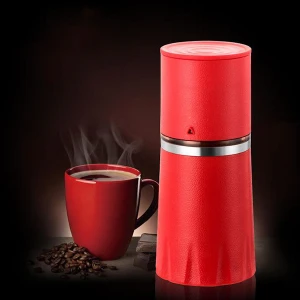 Hot sell red and black color Coffee Bean Mill Manual Coffee Grinder