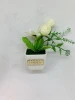 Hot Sell White Flowerpot Flosculus Flowers Fridge Magnet Resin Promotional Souvenir