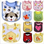 Hot selling custom waterproof infant bandana newborn 100% cotton drool kids bib babe teething saliva towel feeding baby bibs