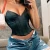 Import Hot Selling Ladies Lace Up Back Fashion Sleeveless Plain Crop Tops Women Camisole from China
