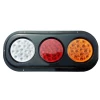 hot selling waterproof led 4 inch round combination hybrid series Stop/Back UP/Turn Signal light for garbage truck