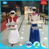 Humanoid Design Vacuum Forming Plastic Hotel / Restaurant Service Robot Waiter