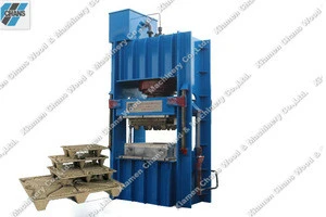 Hydraulic press euro mould wood chip pallet maker machinery